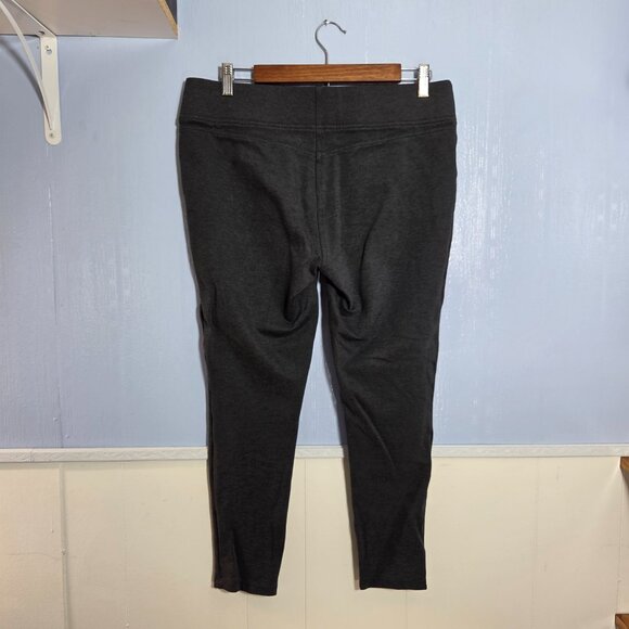 Loft Outlet Large Dark Gray Pull On Casual Mid Rise Ankle Leggings - Picture 6 of 11